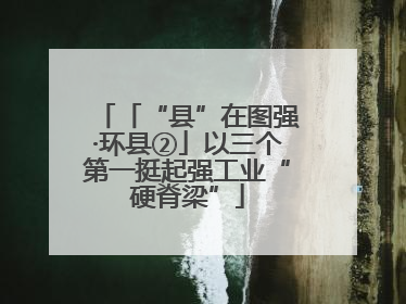 「“县”在图强·环县②」以三个第一挺起强工业“硬脊梁”
