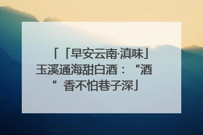 「早安云南·滇味」玉溪通海甜白酒：“酒”香不怕巷子深