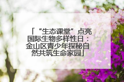 “生态课堂”点亮国际生物多样性日：金山区青少年探秘自然共筑生命家园