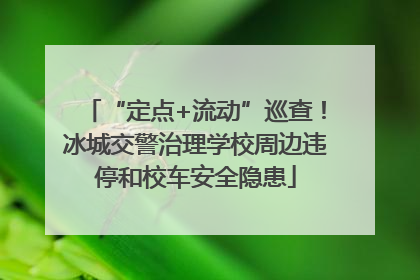 “定点+流动”巡查！冰城交警治理学校周边违停和校车安全隐患