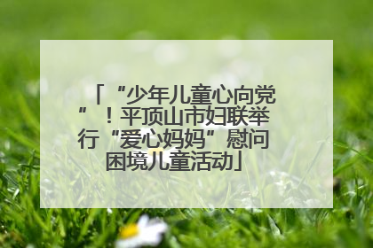 “少年儿童心向党”！平顶山市妇联举行“爱心妈妈”慰问困境儿童活动