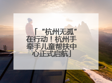 “杭州无孤”在行动！杭州手牵手儿童帮扶中心正式启航