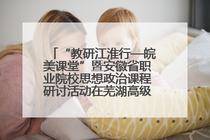 “教研江淮行—皖美课堂”暨安徽省职业院校思想政治课程研讨活动在芜湖高级职业技术学校举行