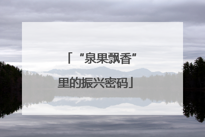 “泉果飘香”里的振兴密码
