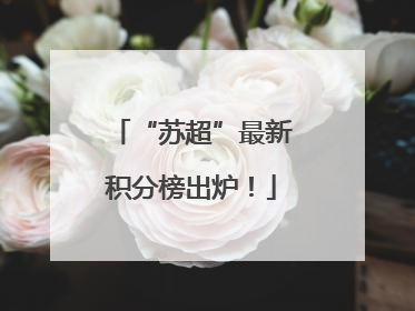“苏超”最新积分榜出炉！