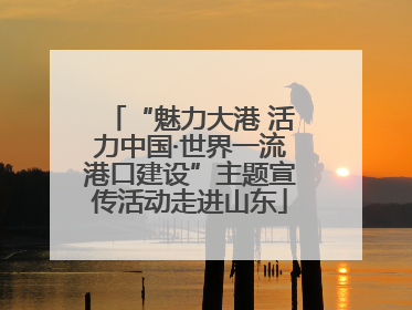 “魅力大港 活力中国·世界一流港口建设”主题宣传活动走进山东