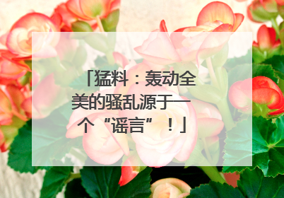 猛料：轰动全美的骚乱源于一个“谣言”！