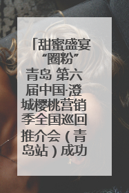 甜蜜盛宴 “圈粉”青岛 第六届中国·澄城樱桃营销季全国巡回推介会（青岛站）成功举办