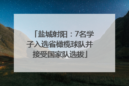 盐城射阳：7名学子入选省橄榄球队并接受国家队选拔