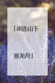 祁连山下赛龙舟