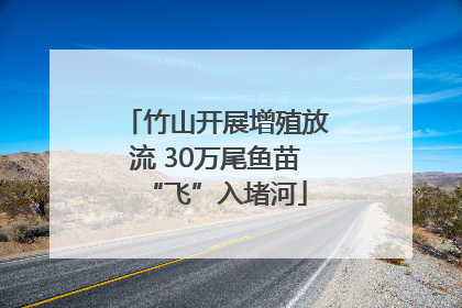 竹山开展增殖放流 30万尾鱼苗“飞”入堵河