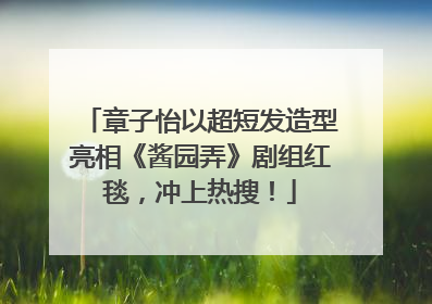 章子怡以超短发造型亮相《酱园弄》剧组红毯，冲上热搜！