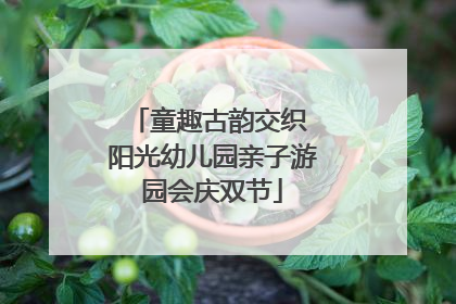 童趣古韵交织 阳光幼儿园亲子游园会庆双节
