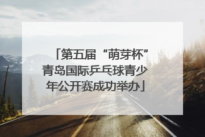 第五届“萌芽杯”青岛国际乒乓球青少年公开赛成功举办