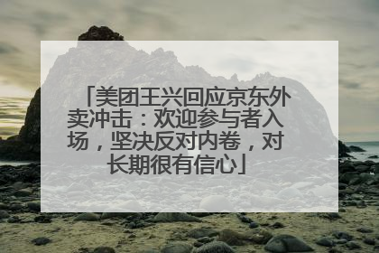 美团王兴回应京东外卖冲击：欢迎参与者入场，坚决反对内卷，对长期很有信心