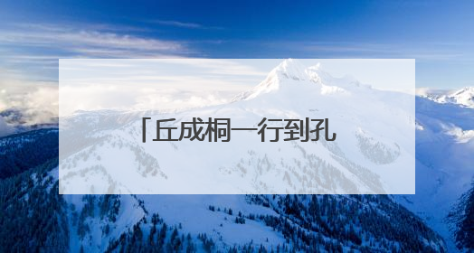 丘成桐一行到孔子研究院考察