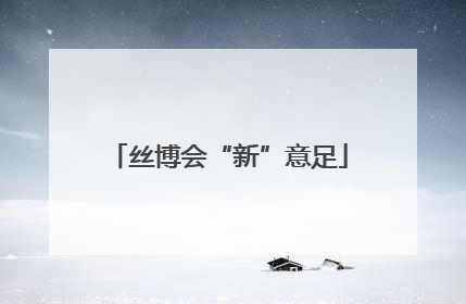 丝博会“新”意足
