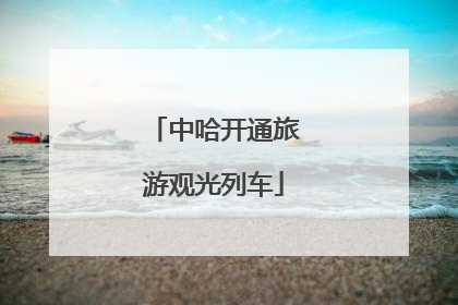 中哈开通旅游观光列车
