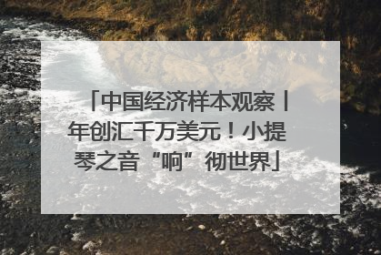 中国经济样本观察丨年创汇千万美元！小提琴之音“响”彻世界