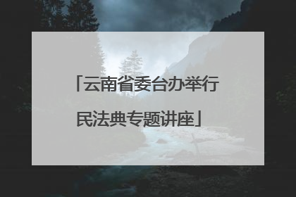 云南省委台办举行民法典专题讲座
