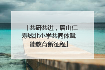 共研共进，眉山仁寿城北小学共同体赋能教育新征程