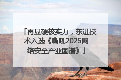 再显硬核实力，东进技术入选《嘶吼2025网络安全产业图谱》