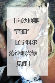 向沙地要“产值”——辽宁科尔沁沙地兴绿见闻