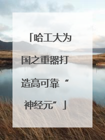 哈工大为国之重器打造高可靠“神经元”