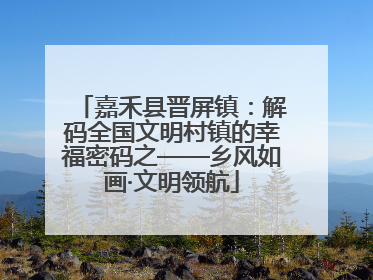 嘉禾县晋屏镇：解码全国文明村镇的幸福密码之——乡风如画·文明领航