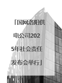 国网洛阳供电公司2025年社会责任发布会举行