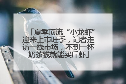 夏季顶流“小龙虾”迎来上市旺季，记者走访一线市场，不到一杯奶茶钱就能买斤虾