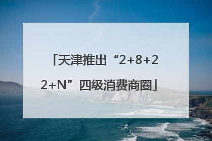 天津推出“2+8+22+N”四级消费商圈