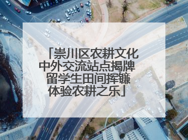 崇川区农耕文化中外交流站点揭牌 留学生田间挥镰体验农耕之乐
