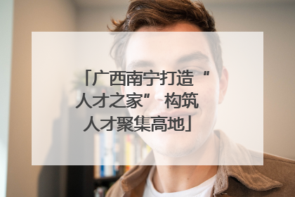 广西南宁打造“人才之家” 构筑人才聚集高地