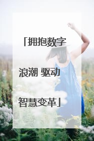 拥抱数字浪潮 驱动智慧变革