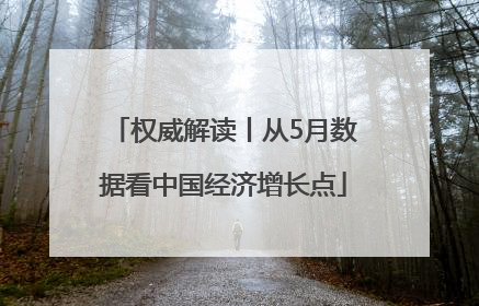 权威解读丨从5月数据看中国经济增长点