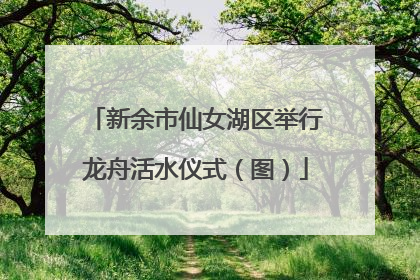 新余市仙女湖区举行龙舟活水仪式（图）