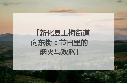 新化县上梅街道向东街：节日里的烟火与欢腾