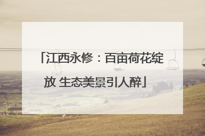 江西永修：百亩荷花绽放 生态美景引人醉