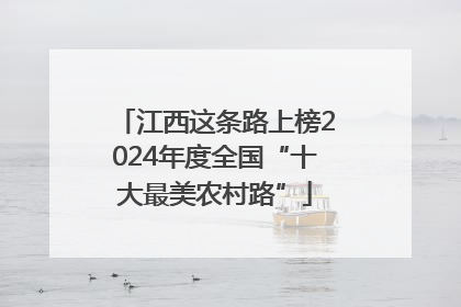 江西这条路上榜2024年度全国“十大最美农村路”