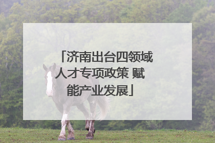 济南出台四领域人才专项政策 赋能产业发展