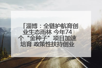 淄博：全链护航育创业生态雨林 今年74个“金种子”项目加速培育 政策性扶持创业9754人