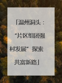 温州洞头：“片区组团强村发展”探索共富新路