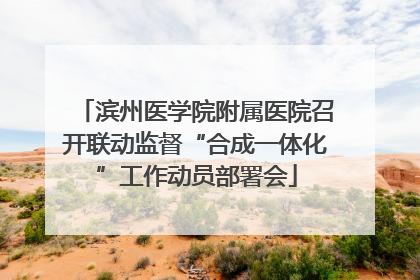 滨州医学院附属医院召开联动监督“合成一体化”工作动员部署会