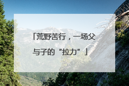 荒野苦行，一场父与子的“拉力”