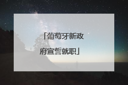 葡萄牙新政府宣誓就职