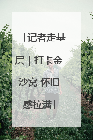 记者走基层｜打卡金沙窝 怀旧感拉满