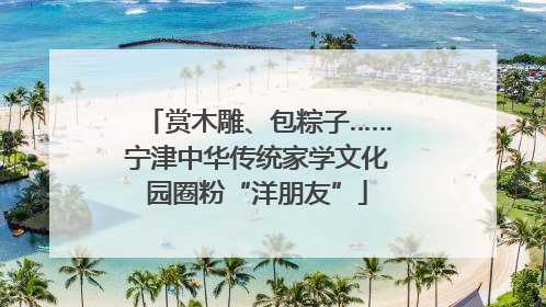 赏木雕、包粽子……宁津中华传统家学文化园圈粉“洋朋友”