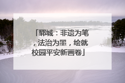 郓城：非遗为笔，法治为墨，绘就校园平安新画卷