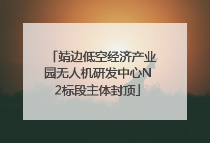 靖边低空经济产业园无人机研发中心N2标段主体封顶